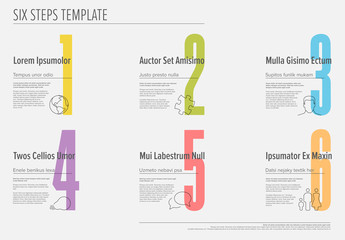 6 Steps Infographic Layout