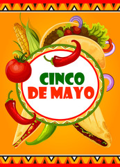 Mexican Cinco de Mayo vector Mexican fiesta card