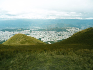 Vista panoramica de la ciudad de Quito 