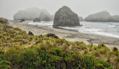View of the beautiful beach and coastline