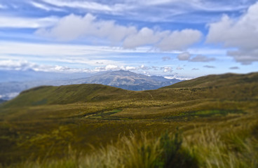 Obraz na płótnie Canvas Vista panoramica de una montaña