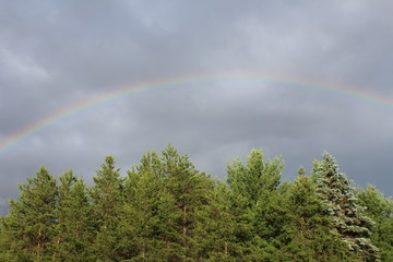 Rainbow after storm