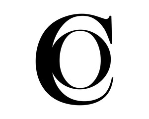 black initial typography typeset logotype alphabet font image vector icon logo symbol