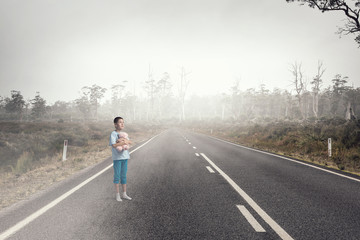Obraz premium Feeling lost and lonely