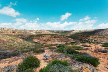 Looking out at the view at Kalbarri National Park