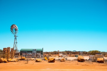 Old farm and Windmill in Western Australia