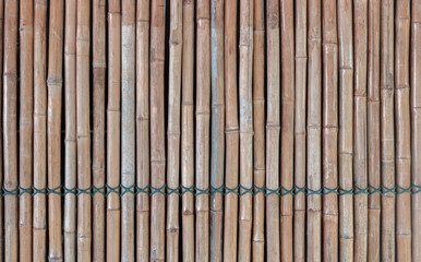 old bamboo wood wall