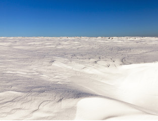 Deep snowdrifts