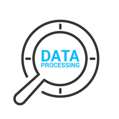 Information Concept: Magnifying Optical Glass With Words Data Processing