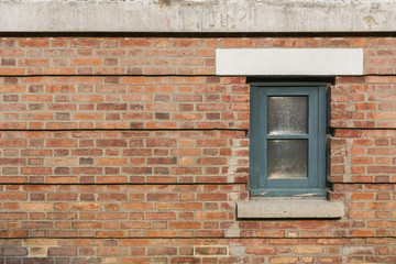 Fototapeta na wymiar window in brick wall. Architectural element of building