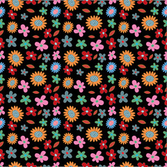 Fototapeta na wymiar flower spring seamless pattern background