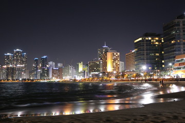 Busan Haeundae Night view