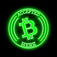 Bitcoin Cash (BCH) accepted here sign