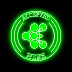 ATMCoin (ATMC) accepted here sign