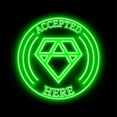 Asch (XAS) accepted here sign