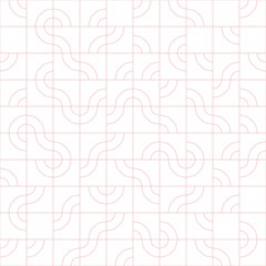 Abstract seamless pattern design with tiled circular shapes