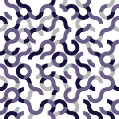 Abstract seamless pattern design with tiled circular shapes