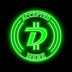 DigiByte (DGB) accepted here sign