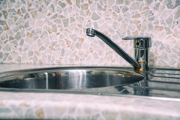 Faucet and Sink in the Kitchen