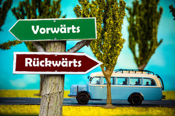 Schild 308 - Vorwärts