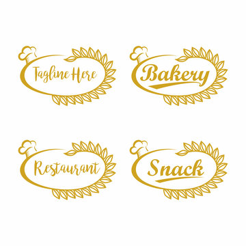 Restaurant Label Logo Vector 