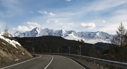 Road and Mountains