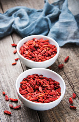 dry red goji berries