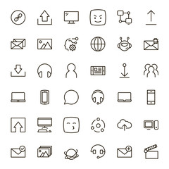 Flat line icon