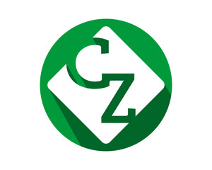 green circle initial typography typeset typeface alphabet font image vector icon