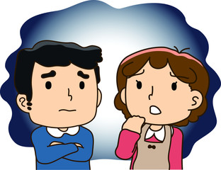 Couple, great anxiety