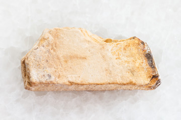 raw Shale stone on white marble