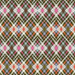 Seamless colorful abstract ethnic geometric ornament.