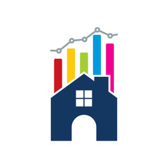 Home Analytic Logo Icon Design