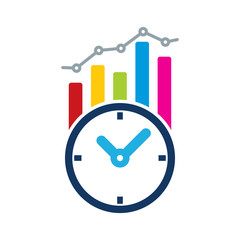 Time Analytic Logo Icon Design