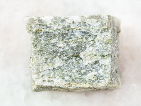 quartz-mica schist stone on white