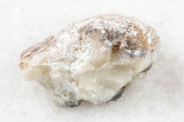 raw talc stone on white