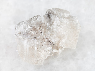 rough crystal of Danburite gemstone on white