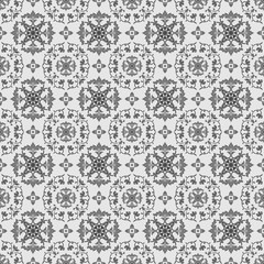 Seamless background with floral patterns, vintage dark patterns on light background