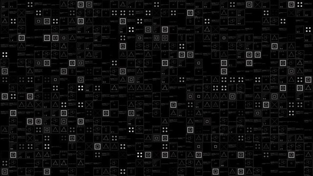 PNG Alpha.HUD Technological elements.Hud elements and code text background.Combe with your video to get futuristic technological look.Type 3