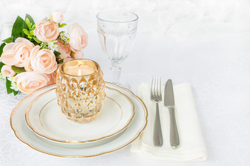 Elegance table setting