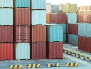Fototapeta premium shot at shanghai industrial dock,China,Asia.
