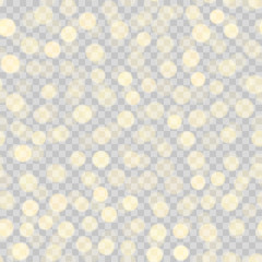 Seamless background with glowing effect lights. Vector.