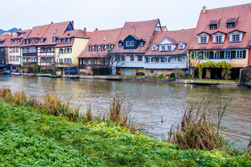 Fototapeta na wymiar Little Venice, in Bamberg, Germany
