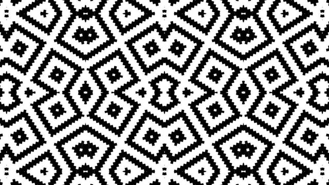 Kaleidoscope seamless loop sequence mandala patterns abstract multicolored motion graphics background. Ideal for yoga, clubs, shows