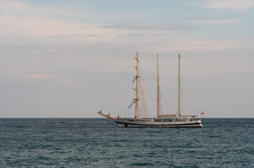 Fototapeta premium Sailboat on sea
