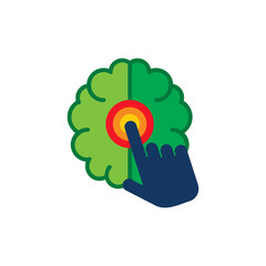 Touch Brain Logo Icon Design