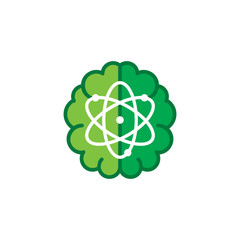 Atom Brain Logo Icon Design