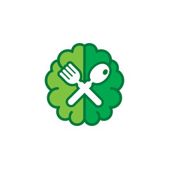 Food Brain Logo Icon Design
