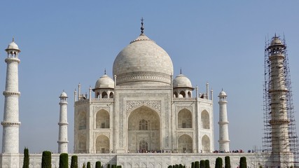 Fototapeta na wymiar Taj Mahal, Marmormausoleum in Agra