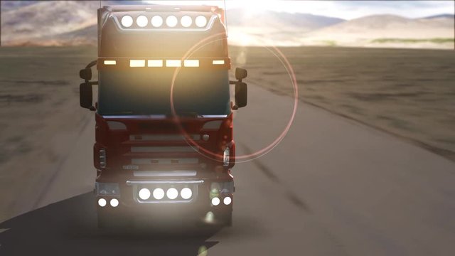 truck on highway